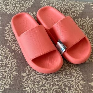 Primark Coral-Pink Slide Sandals